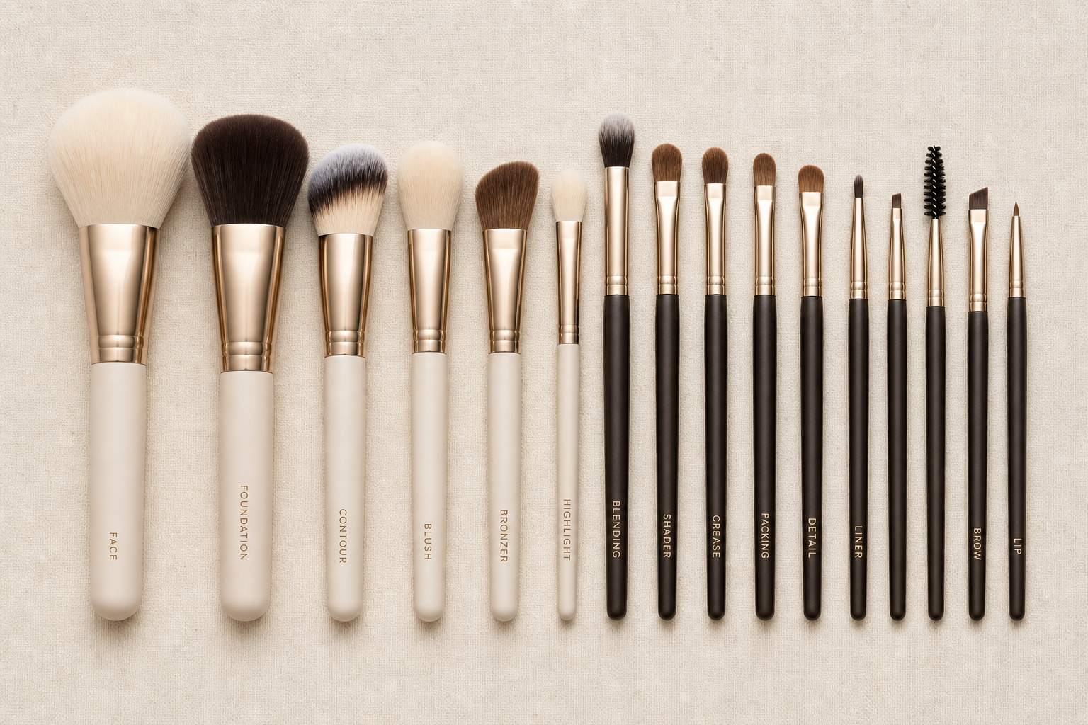 Make-up-Pinsel von A bis Z: Auswahl, Typen und Pflege