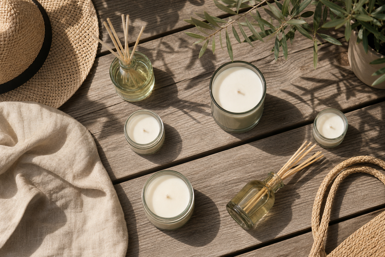 Sommerdüfte für Zuhause: Auswahl für Terrasse, Schlafzimmer und Badezimmer